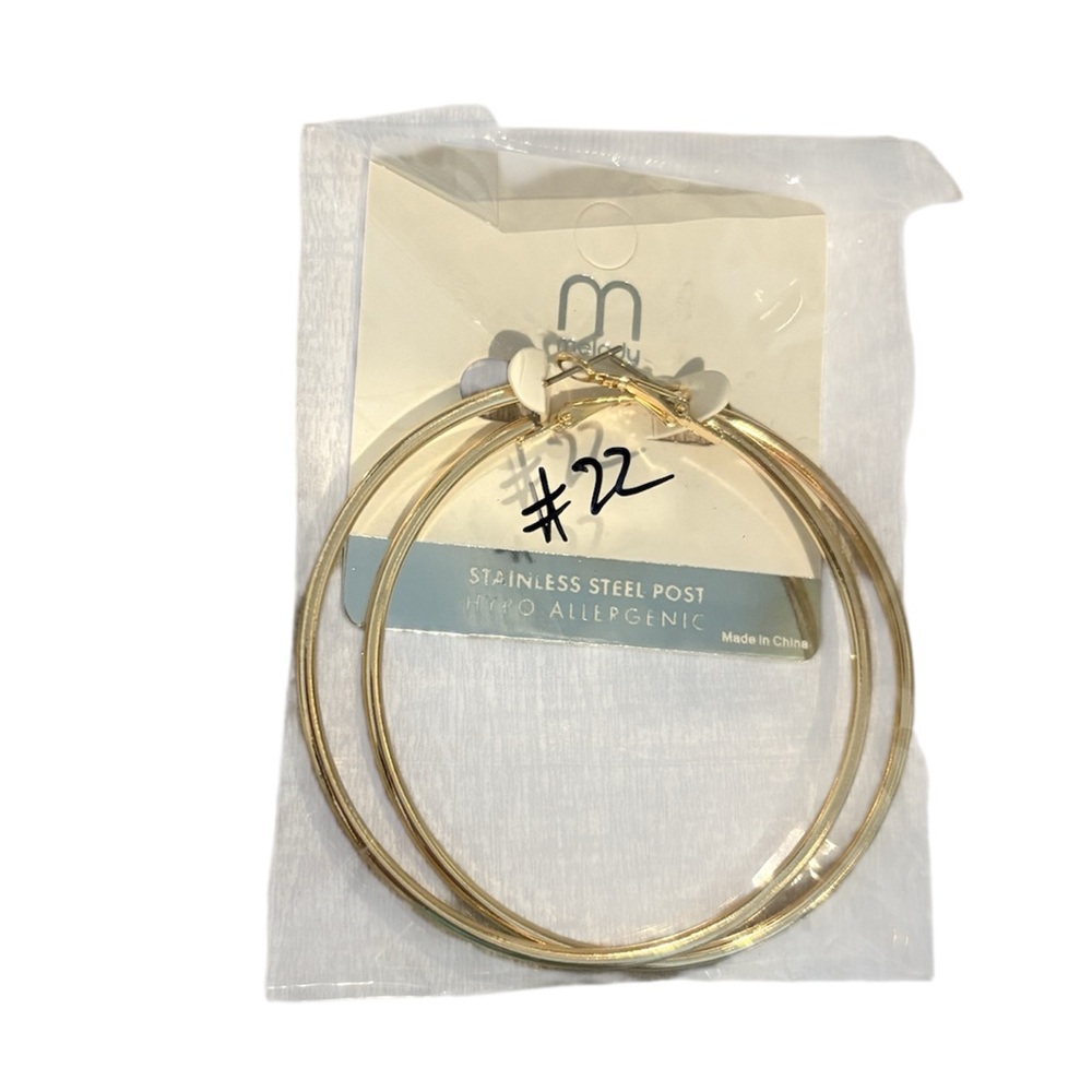 Melody Gold Hoop Earrings